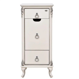 DIR Styling Station Cabinet, FLORENCE, Antique White, Front View