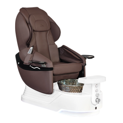 Whale Spa Elora Pedicure Spa Chair chocolate with white base