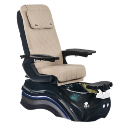 Whale Spa TAURUS Pedicure Spa Chair with Human Touch® Massage, khaki with black