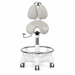 Tecnodent PLUTO Ergonomic Saddle Stool light gray