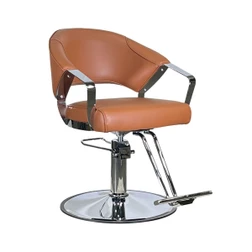 SIENNA Modern Hair Salon Hydraulic Styling Chair, Caramel