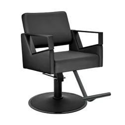 FIORE NERA Black Hydraulic Styling Chair 
