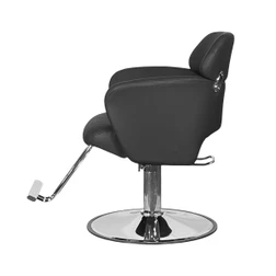 RAVENNA Curved Black Hydraulic Styling Chair left side view