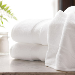 Lynova® Luxury White Salon & Spa Towels - full body