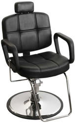 Jeffco 6366 Raleigh All Purpose Chair w/ Retractable Head Rest & Standard G Base