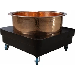 Touch America Deluxe DURHAM Pedicure Basin Dolly with optional copper basin