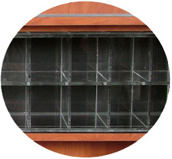 effco Hair Color Center, ELITE E14 cubby closeup effco Hair Color Center, ELITE E14 cubby closeup