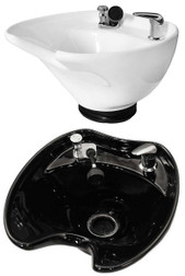 Jeffco Hair Salon Porcelain Shampoo Bowl & Faucet, Tilting, 8600