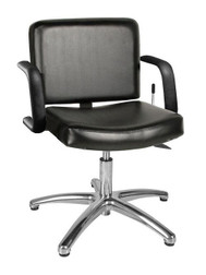 Jeffco 611.3.L Bravo Lever-Control Shampoo Chair w/ Pedestal Base