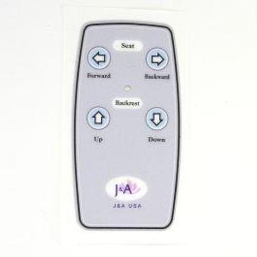 J&A Pedicure Spa Parts, Remote-Control Sticker - TS-RMT-RC