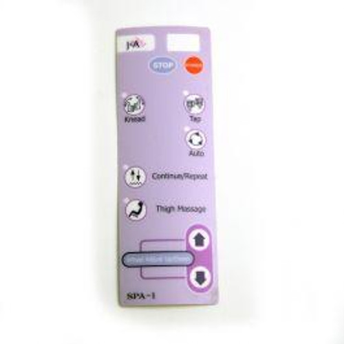 J&A Pedicure Spa Parts, Remote-Control Sticker - TS-RMT-SPA1