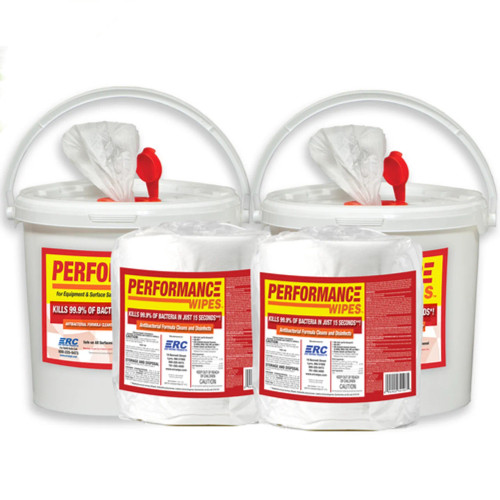 ERC Performance Disinfecting Wipes Starter Kit, 2 Wipes Rolls + 2 Buckets 