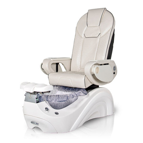 T-Spa Pedicure Chair, DOLPHIN white with creme chair