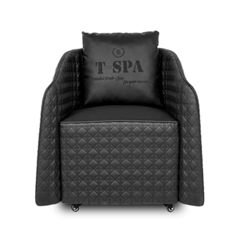 T-Spa Customer Chair, REAL COZY black front