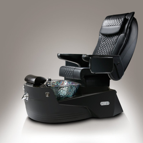 J&A Pedicure Spa Chair, PETRA G5 prestige gray base with black top