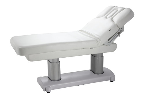 SERENADE Double Pedestal Luxury Massage Table back tilted