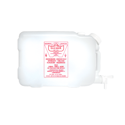 Lucasol One-Step Hospital-Grade Disinfectant Mix Tank 2.5 Gal - 2 Pack