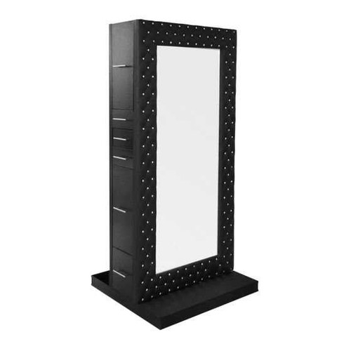 CRYSTALLI Double-Sided Mirrored Styling Station, black