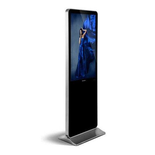 Vertical Travel Agency Digital Signage, Floor Standing 4K LG Screen, USB Player LEDScopic