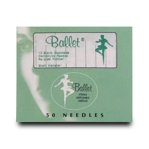 Silhouet-Tone Ballet Electrolysis Needles F2 Stainless (50/PKG)