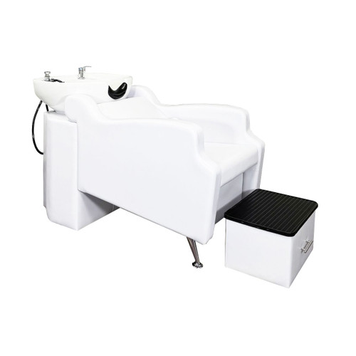 AVERY Back or Sidewash Shampoo Station White