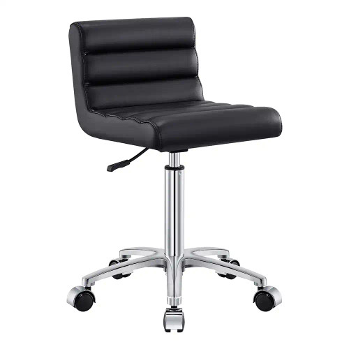 DIR Nail Technician Stool, JOCKEY, Black