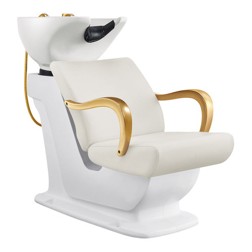 BECKMAN Shampoo Station white with gold