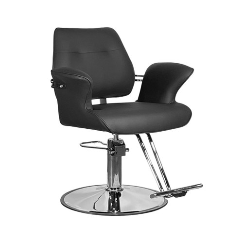 GIANNA Chrome Accent Hydraulic Styling Chair black