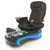 Gulfstream Pedicure Spa and Massage Chair LA FLEUR 4, Black 9620 with Black