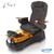 Gulfstream Pedicure Spa Chair TULIP 2, Chocolate with gold bowl