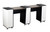 Deco Salon Manicure Table LE BEAU AUSSI (CUV) White on Black