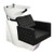 Deco Salon Furniture Shampoo Chair Station CRYSTALLI white with black chair