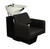 Deco Salon Furniture Shampoo Chair Station LE BEAU black base, white sink, black chair
