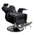 Deco Salon Furniture Barber Chair HARRINGTON, Black, Reclined