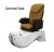 Deco Salon Pedicure Spa Chair WAVE white base caramel chair