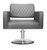 Deco Hair Salon Furniture Styling Chair, LE BEAU XL gray front view