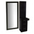 VEGA Salon Station Side Tower + Mirror black shelves