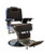 Deco Salon Furniture Barber Chair ROOSEVELT, Recessed Headrest Brown