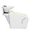 Deco Salon Furniture Shampoo Chair Station BOUVIER, Backwash, Tilting Ceramic Bowl, Opt Vacuum Breaker, Black & White