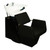 Deco Salon Furniture Shampoo Chair Station BEATRICE black base and chair with white sink