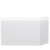 DIR Reception Desk, Valencia, White, Front View, with two side cabinets 2