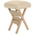 Earthlite Portable Folding Stool, beige