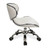 Mayakoba Pedicure Stool, Umi, White, Side View  