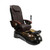Mayakoba Pedicure Spa, Siena, EX-R Message Chair, Black and Gold Base, Coffee
