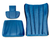 Gulfstream 9621 Conversion Kit with Cover and Armrest Set blue velvet