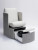 Belava Plumbed Pedicure Spa Chair, DORSET with tub pulled out