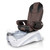T-Spa Pedicure Chair, MURANO with silver base and Duo-tone Throne Chair
