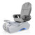 T-Spa Pedicure Chair, NEW BEGINNING, 3-D Galveston Throne gray