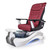 T-Spa Pedicure Chair, NEW BEGINNING, gray Marble with Burgundy Timeless chair