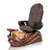T-Spa Pedicure Chair, PHOENIX, Bronze with Chocolate Throne Chair